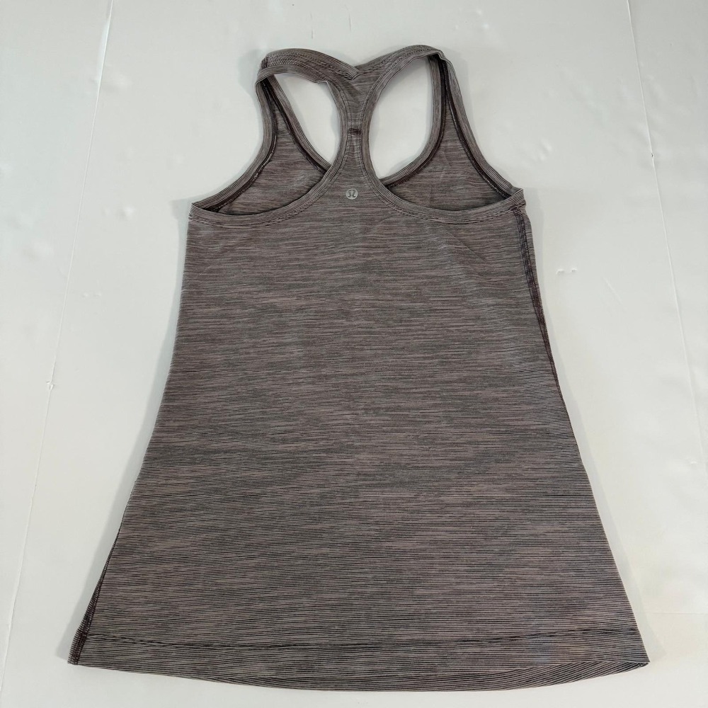Lululemon Tank Top Space Dye Purple Grey Athletic Yoga Shirt Womens Size 4